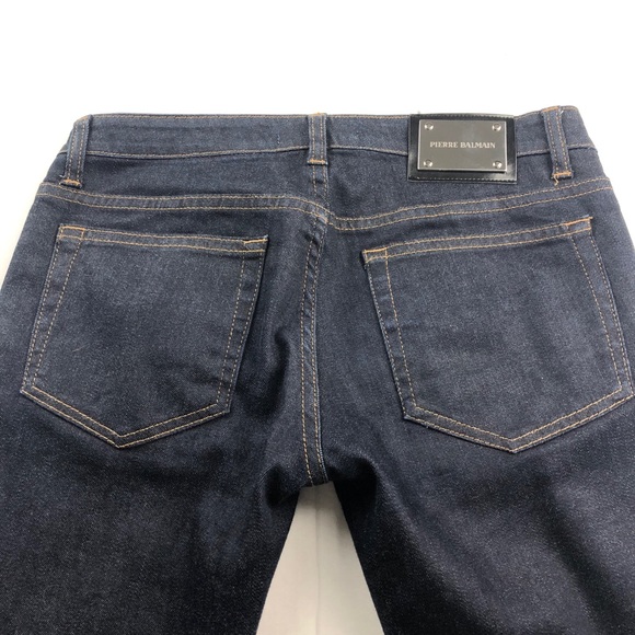 Pierre Balmain low rise black jeans ankle zippers 26 - Picture 5 of 9